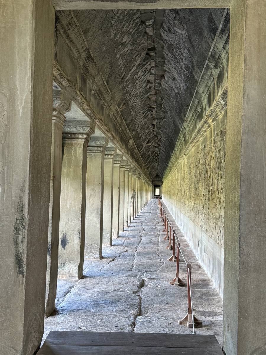 A corridor toward the light